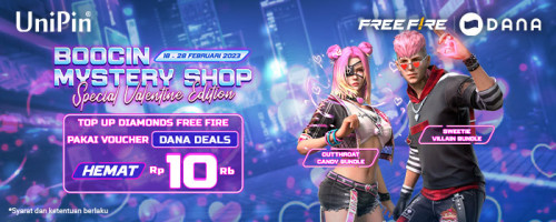 Beli Boocin Mystery Shop - Special Valentine Edition di UniPin Hemat 10RB Pakai DANA!